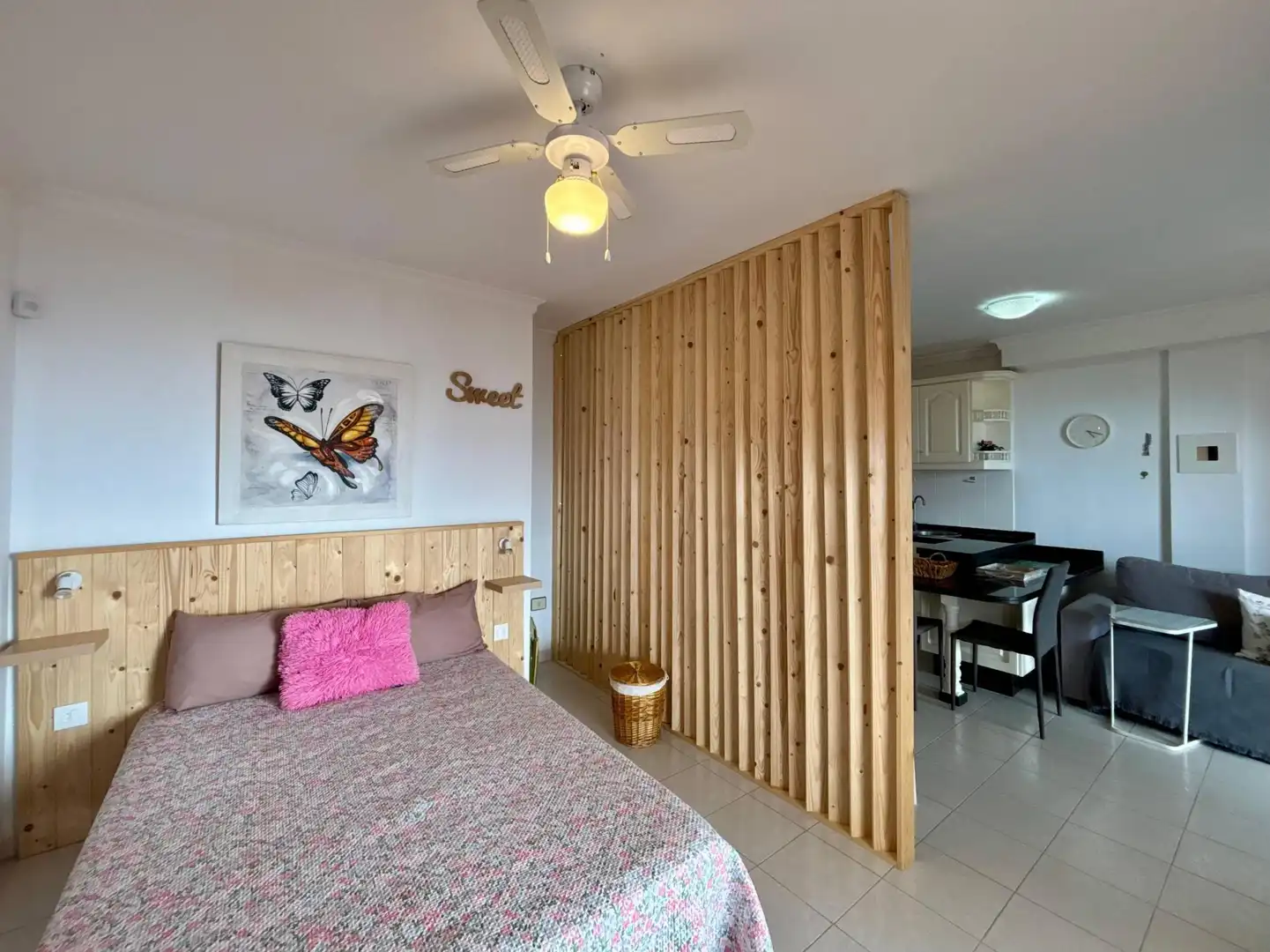 Dormitori de Apartament de lloguer en Santiago del Teide amb Terrassa, Moblat i Balcó