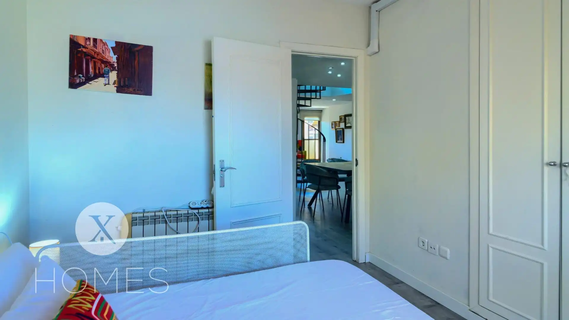Schlafzimmer von Maisonette zur Miete in Valencia mit Klimaanlage, Heizung und Möbliert