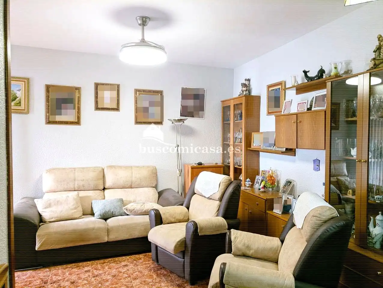 Sala d'estar de Casa adosada en venda en Jaén amb Aire condicionat, Terrassa i Balcó