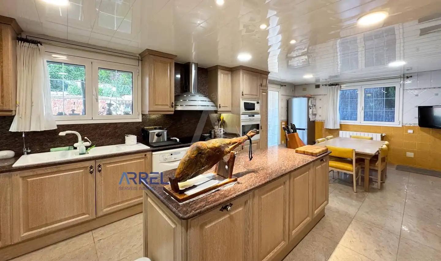 Cocina de Casa o chalet en venta en Vallromanes con Jardín privado, Terraza y Piscina