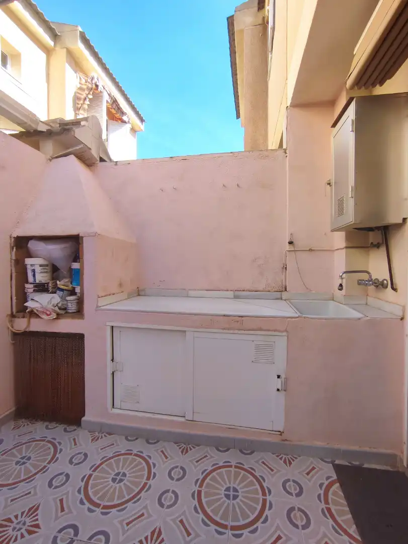 Terraza de Casa adosada en venta en San Pedro del Pinatar con Aire acondicionado, Calefacción y Jardín privado