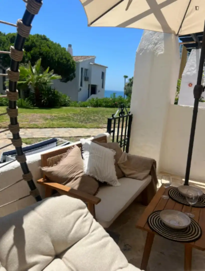 Terrassa de Casa o xalet de lloguer en Mijas amb Aire condicionat, Calefacció i Moblat