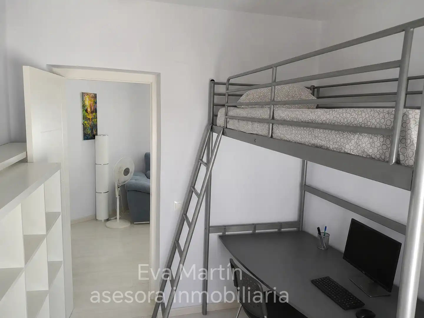 Schlafzimmer von Wohnung zur Miete in Sevilla mit Klimaanlage, Heizung und Parkett