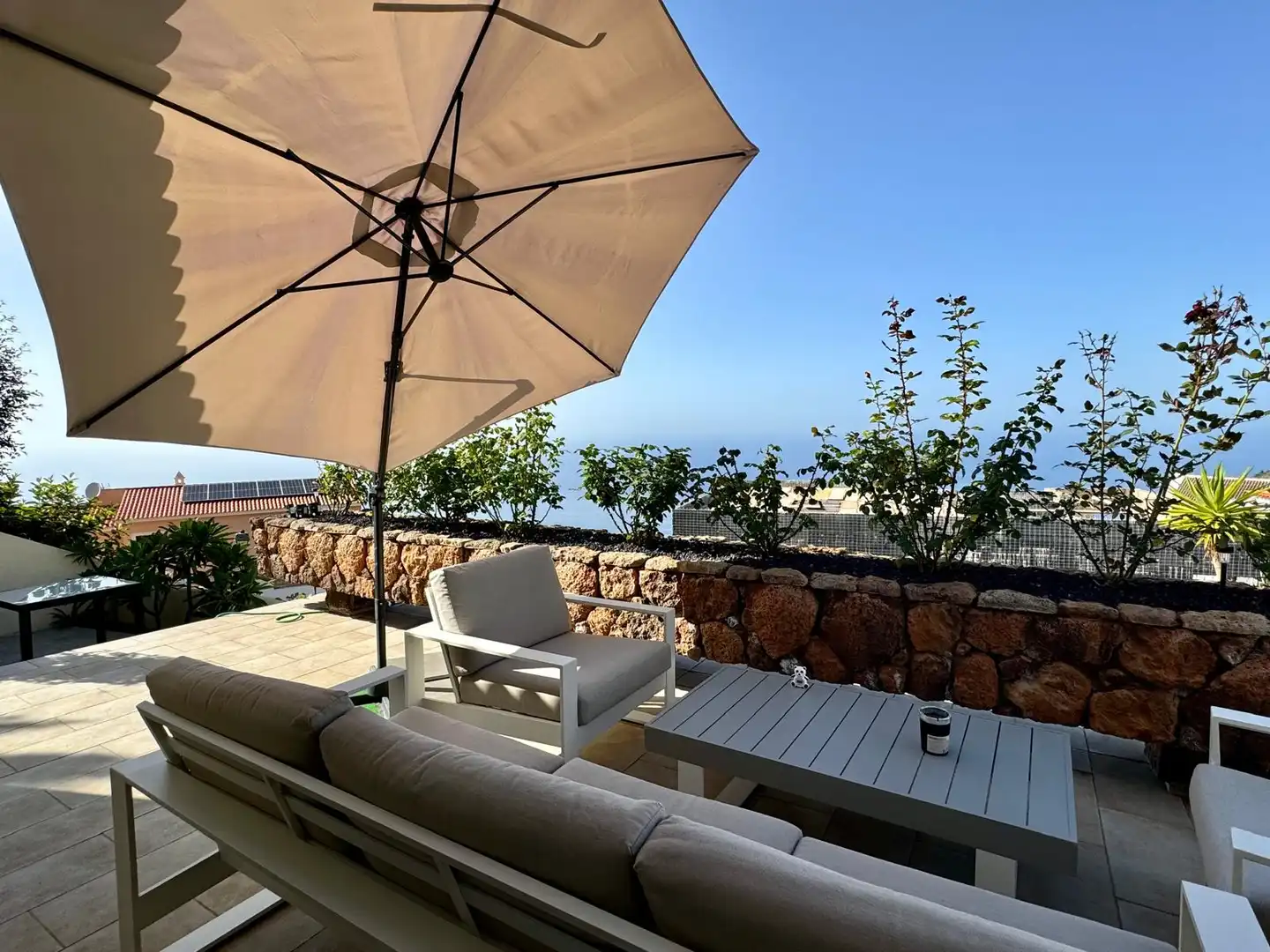 Terrassa de Casa o xalet en venda en El Sauzal amb Aire condicionat, Jardí privat i Terrassa