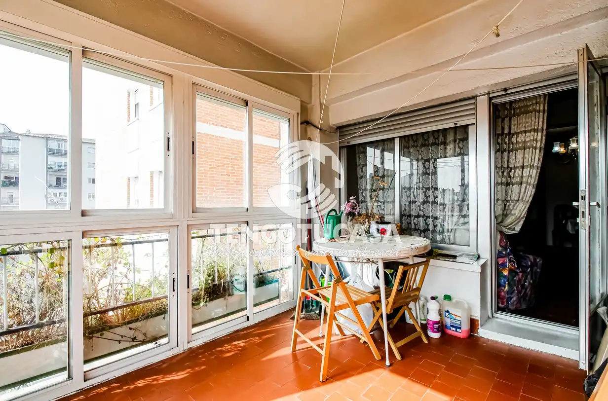 Balcony of Flat for sale in Madrid  with Terrace and Furnished