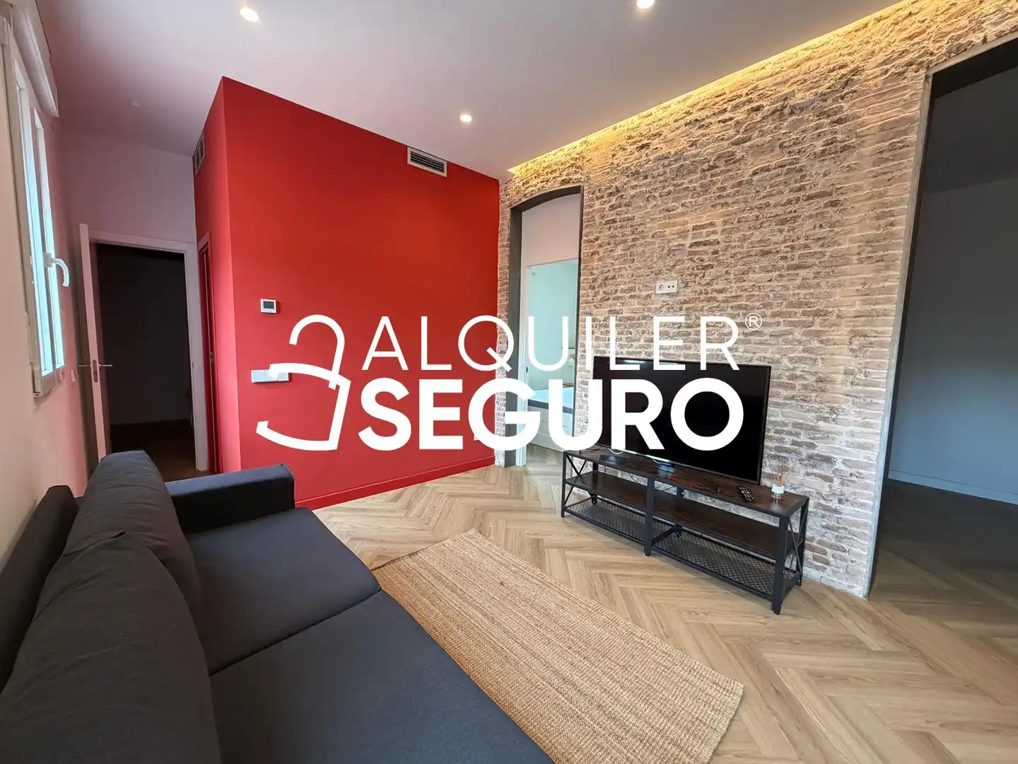 Sala de estar de Piso de alquiler en Madrid con Aire acondicionado, Calefacción y Amueblado