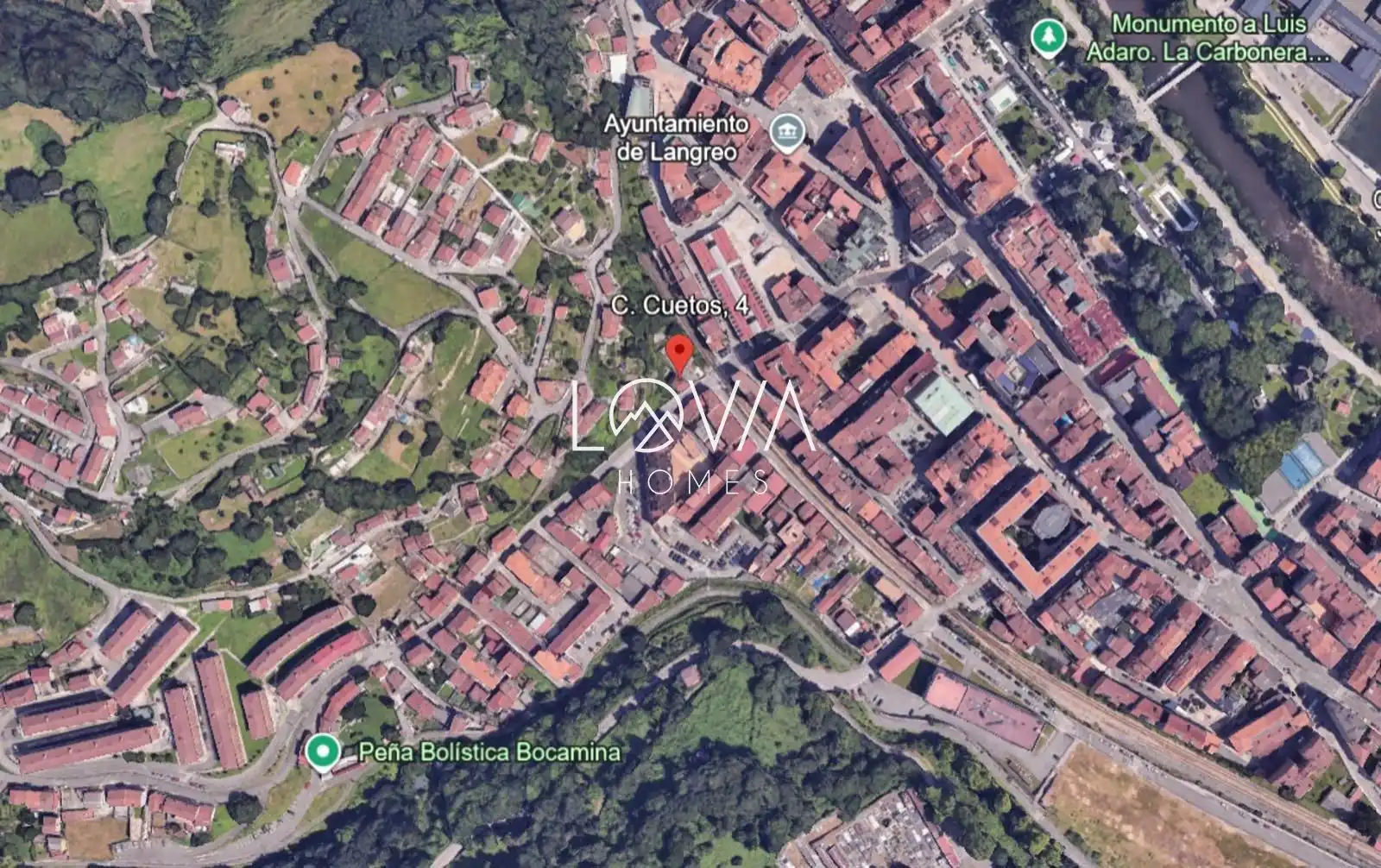 Vista exterior de Piso en venta en Langreo