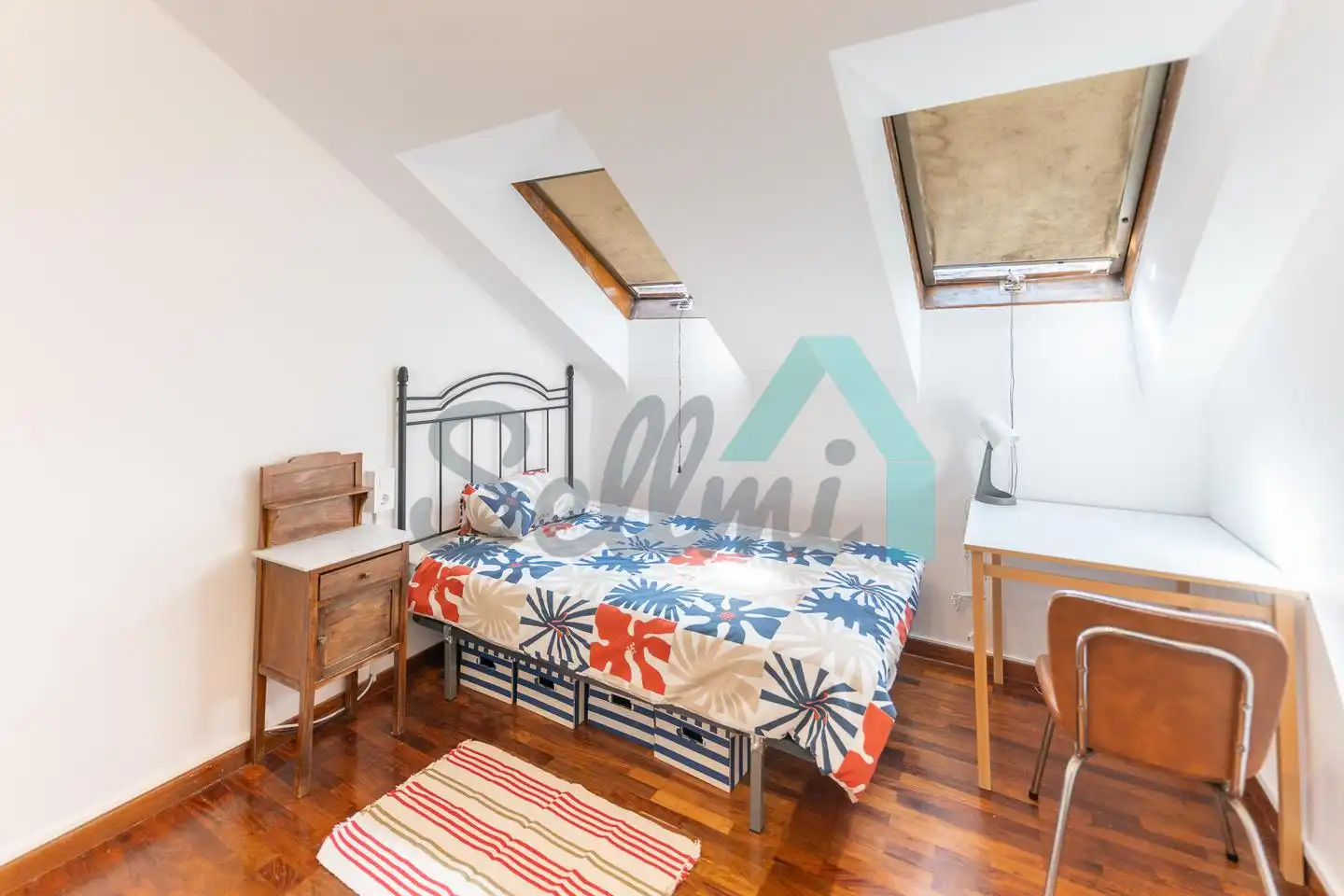 Schlafzimmer von Maisonette zur Miete in Oviedo  mit Heizung, Parkett und Terrasse