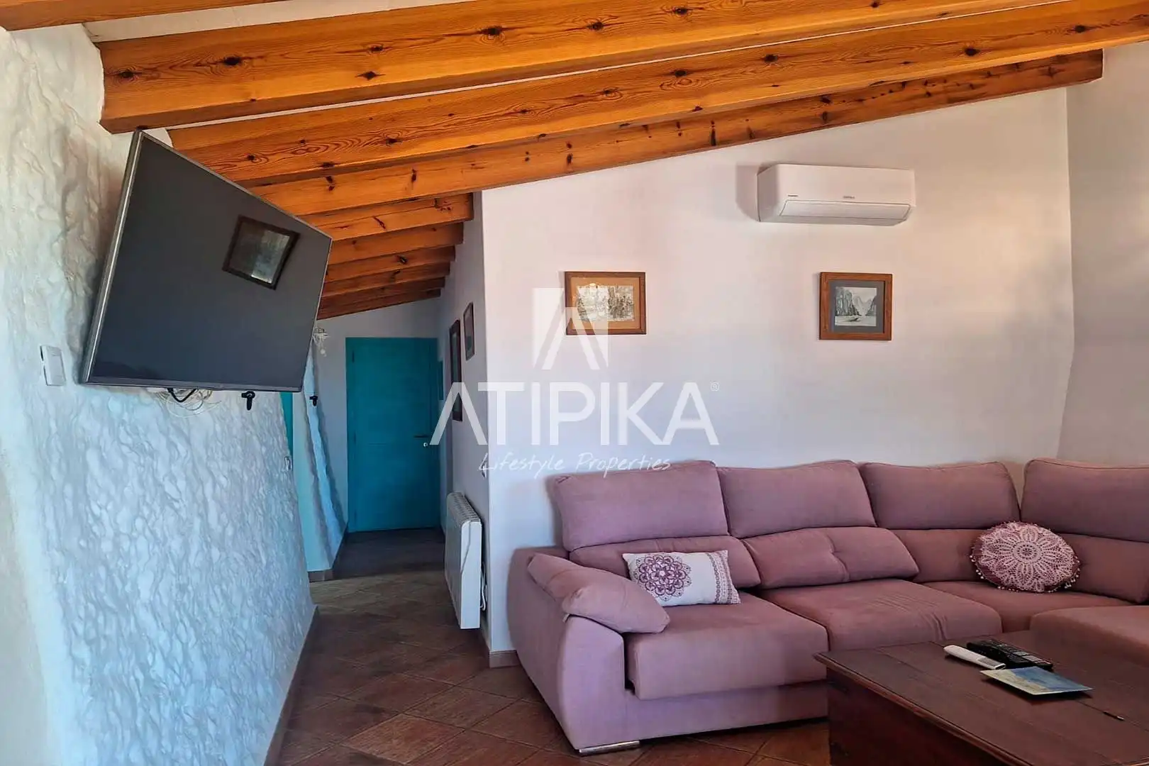 Sala de estar de Finca rústica en venta en Maó - Mahón con Aire acondicionado, Piscina y Horno