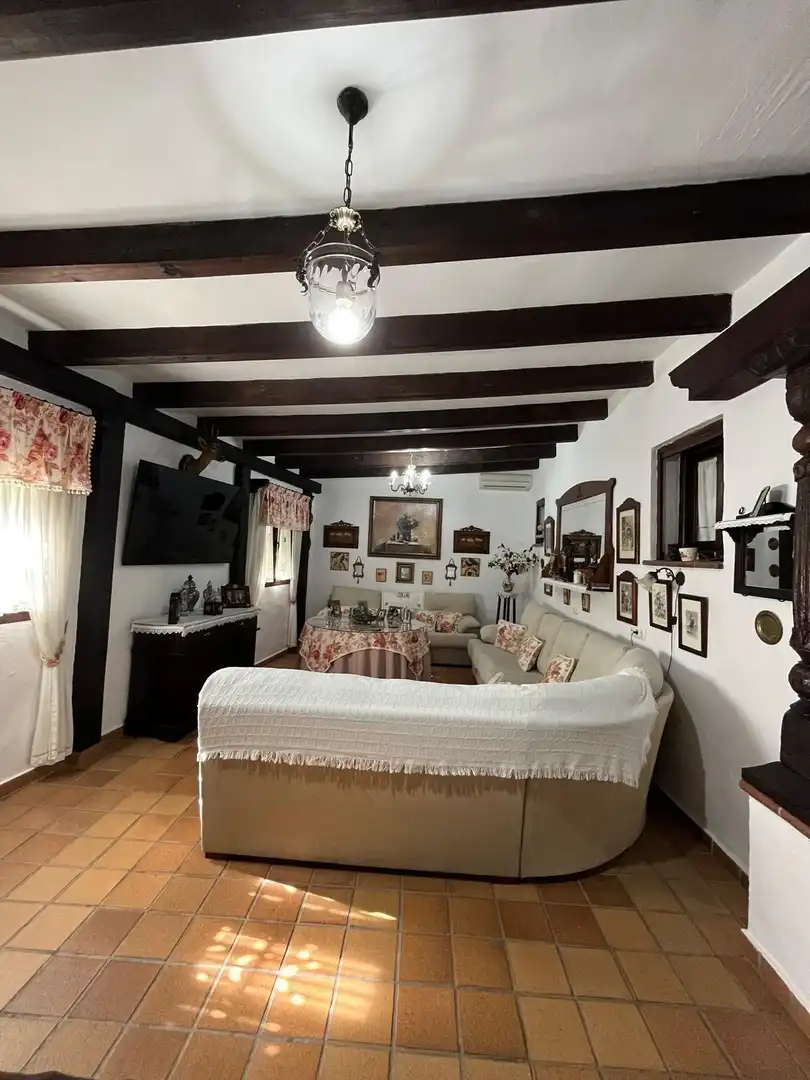 Sala d'estar de Casa o xalet en venda en Chiclana de la Frontera amb Jardí privat, Moblat i Piscina comunitària