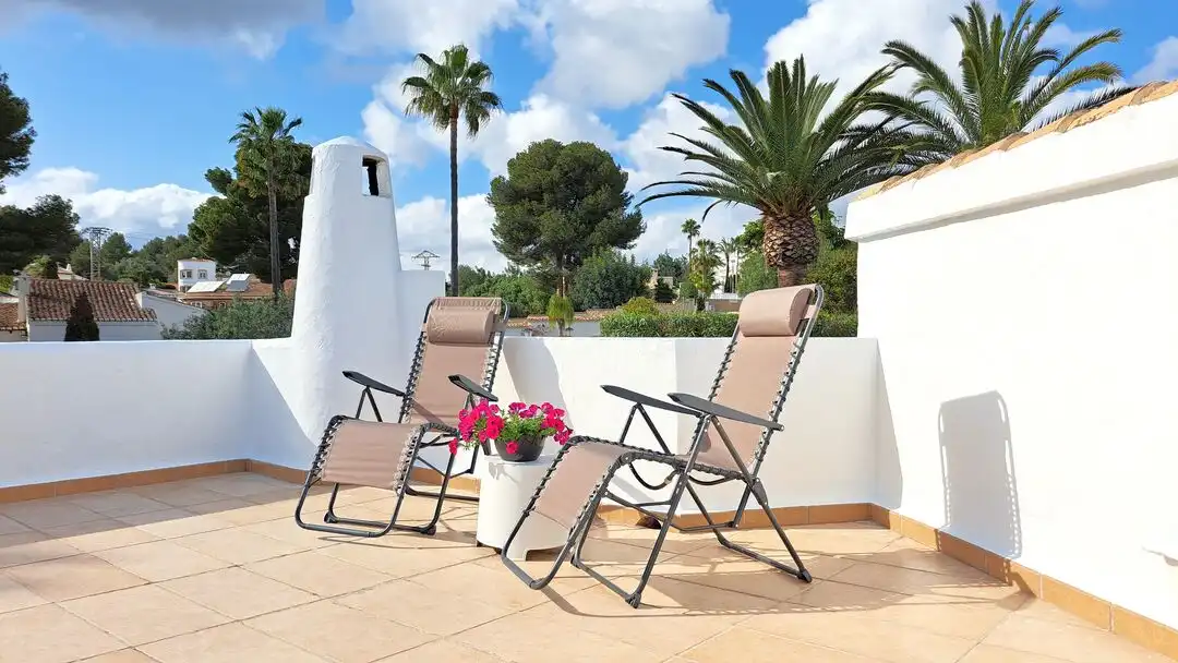 Terrasse von Einfamilien-Reihenhaus zum Verkauf in Moraira