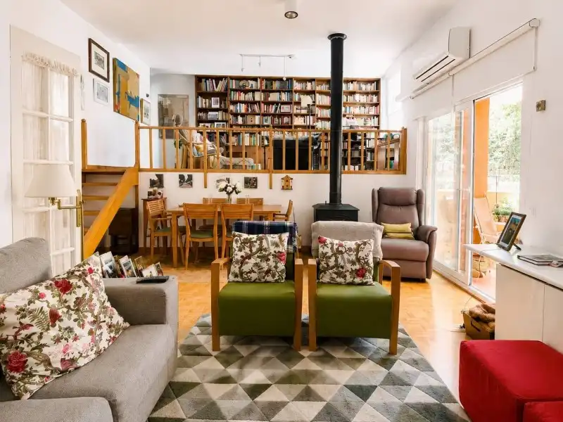 Sala de estar de Piso en venta en Las Rozas de Madrid con Aire acondicionado, Calefacción y Parquet