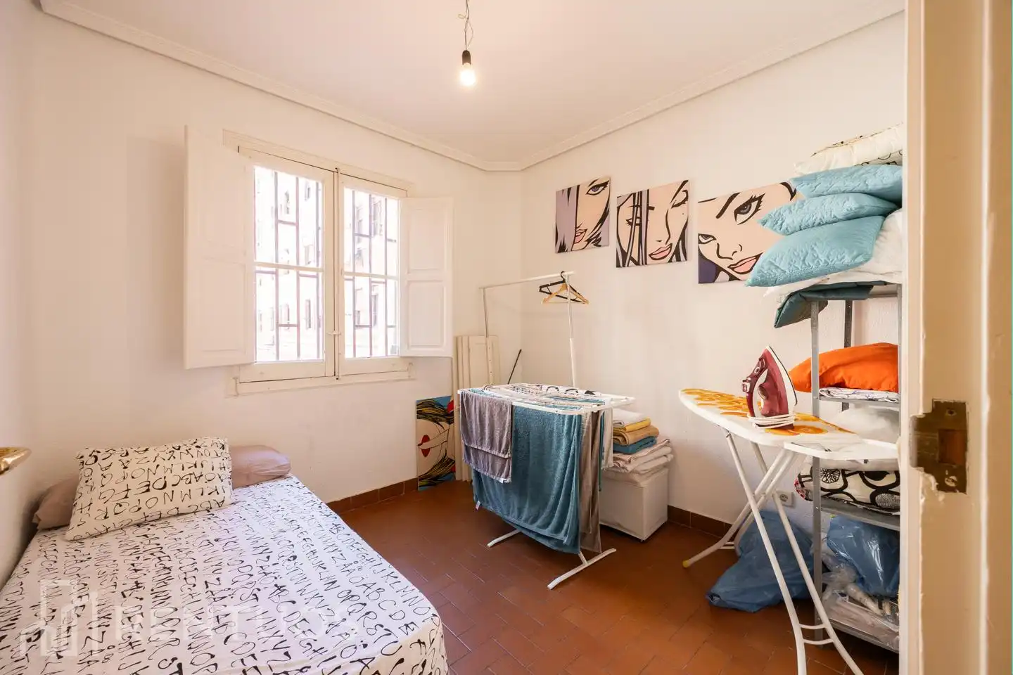 Schlafzimmer von Erdgeschoss zur Miete in Madrid mit Heizung und Möbliert