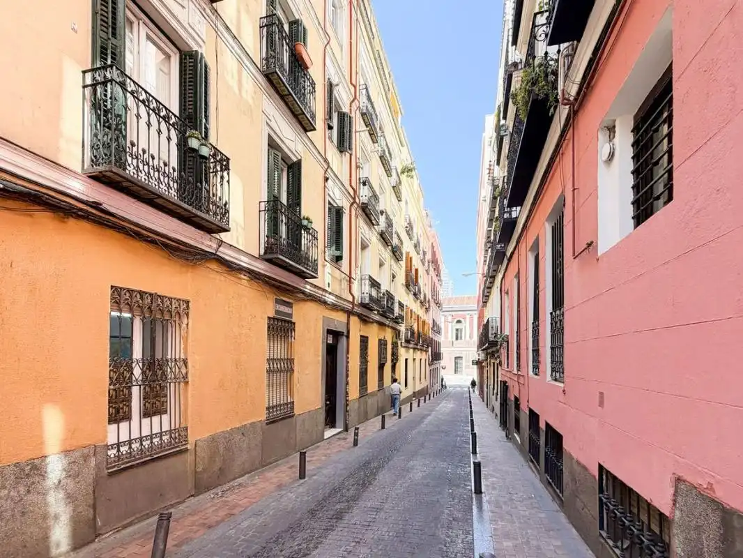 Vista exterior de Planta baja en venta en Madrid con Aire acondicionado, Calefacción y Amueblado