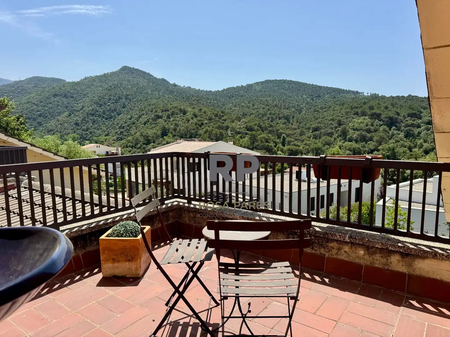 Terrassa de Casa o xalet en venda en Aiguafreda amb Calefacció, Jardí privat i Terrassa