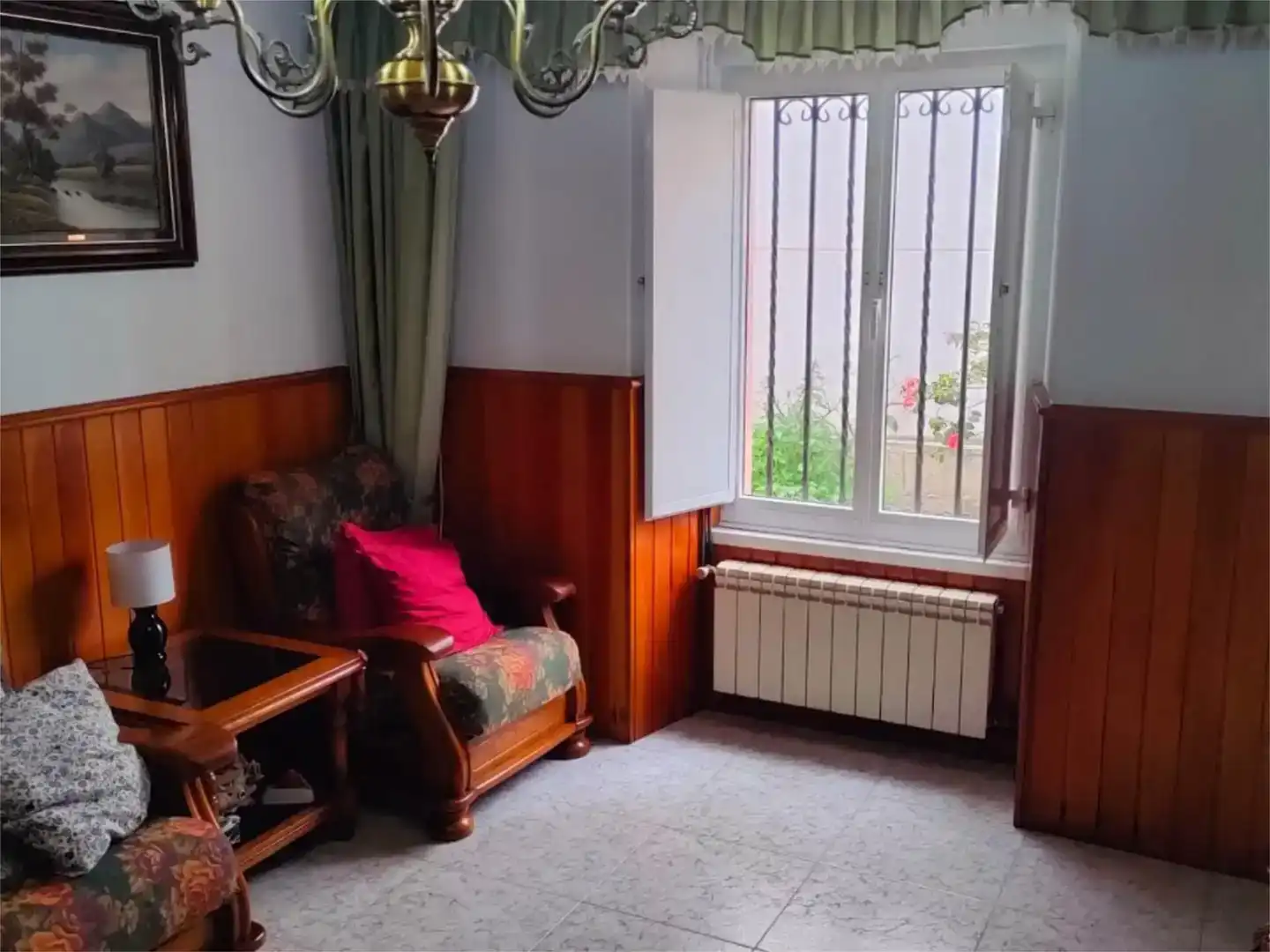 Sala de estar de Piso en venta en Cervo con Jardín privado, Trastero y Amueblado