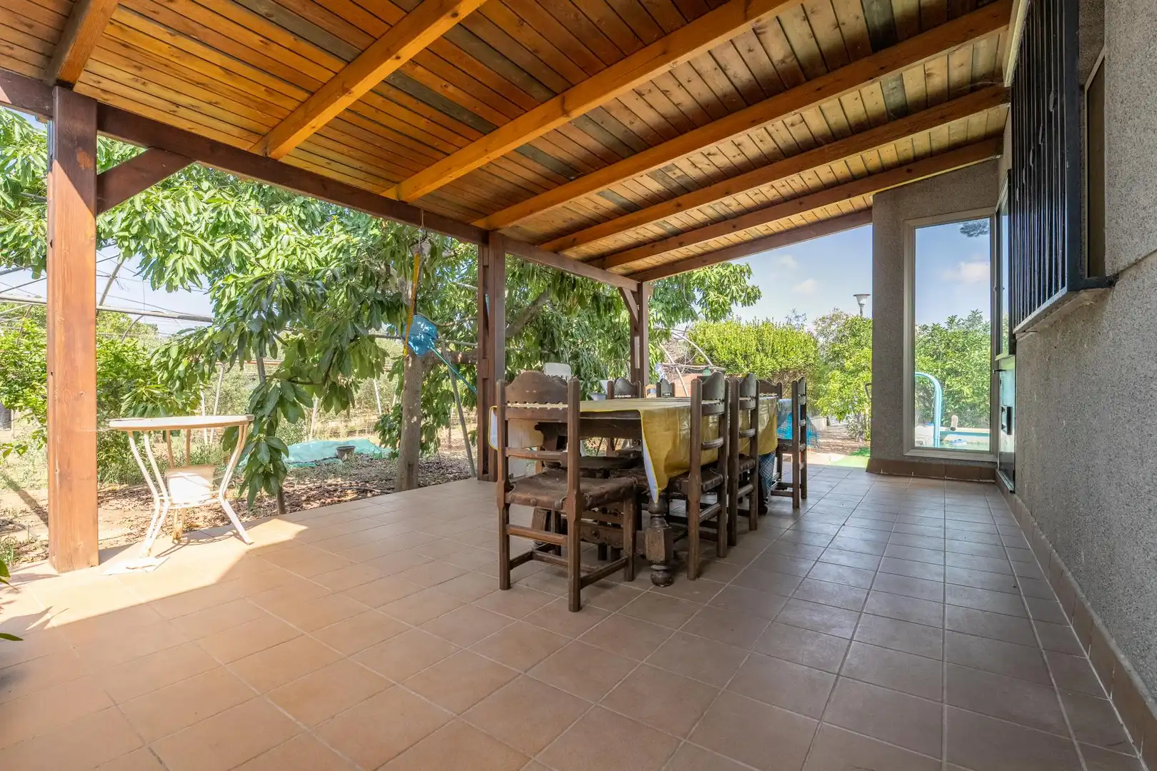 Terraza de Finca rústica en venta en Riudoms con Calefacción y Jardín privado