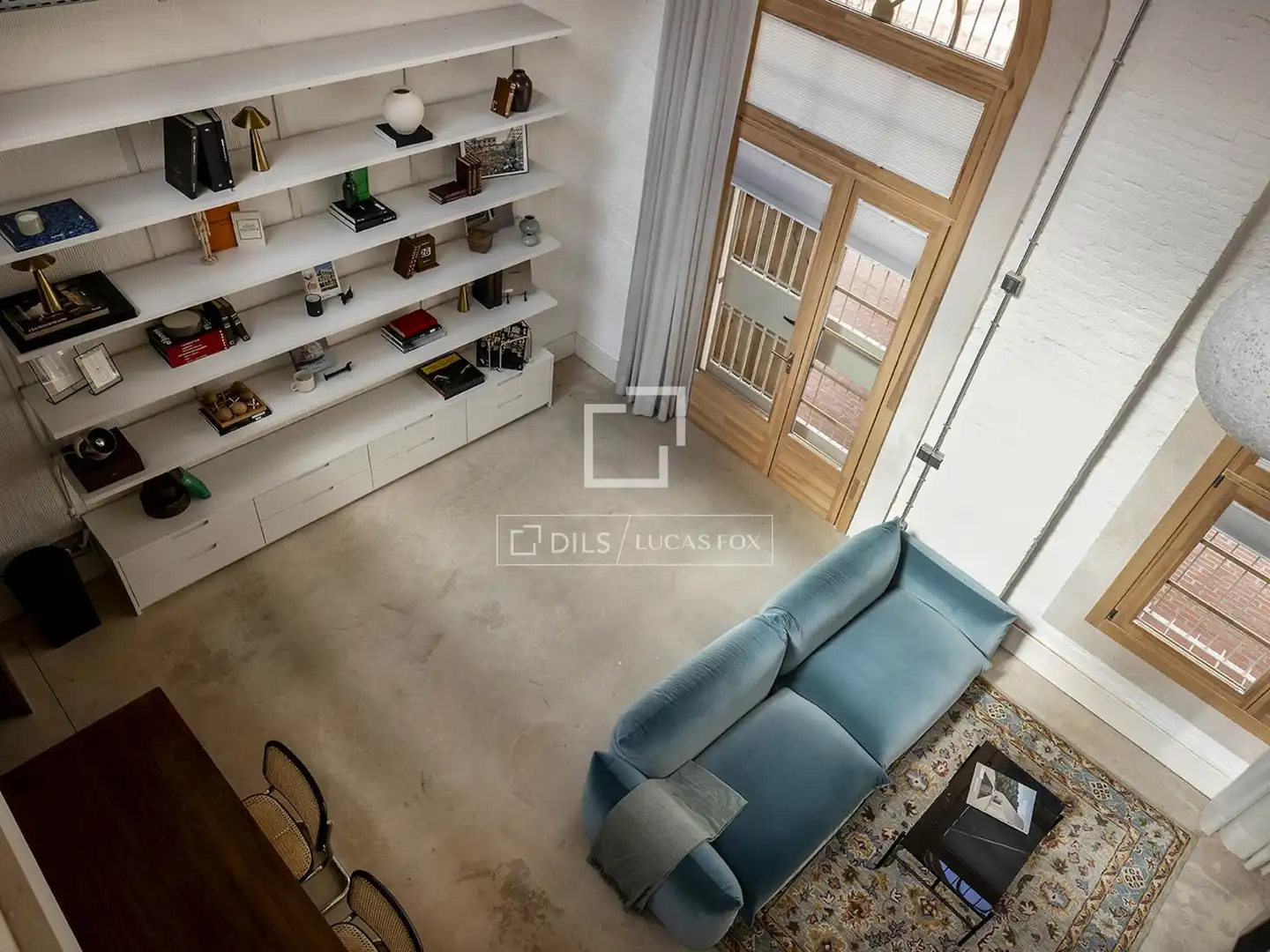 Sala d'estar de Loft de lloguer en Barcelona amb Aire condicionat, Calefacció i Parquet