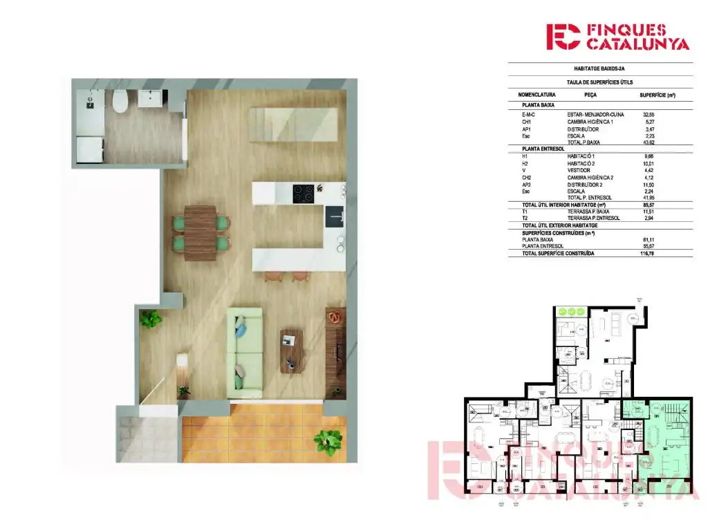 Planta baja en venta en Girona con Terraza y Balcón