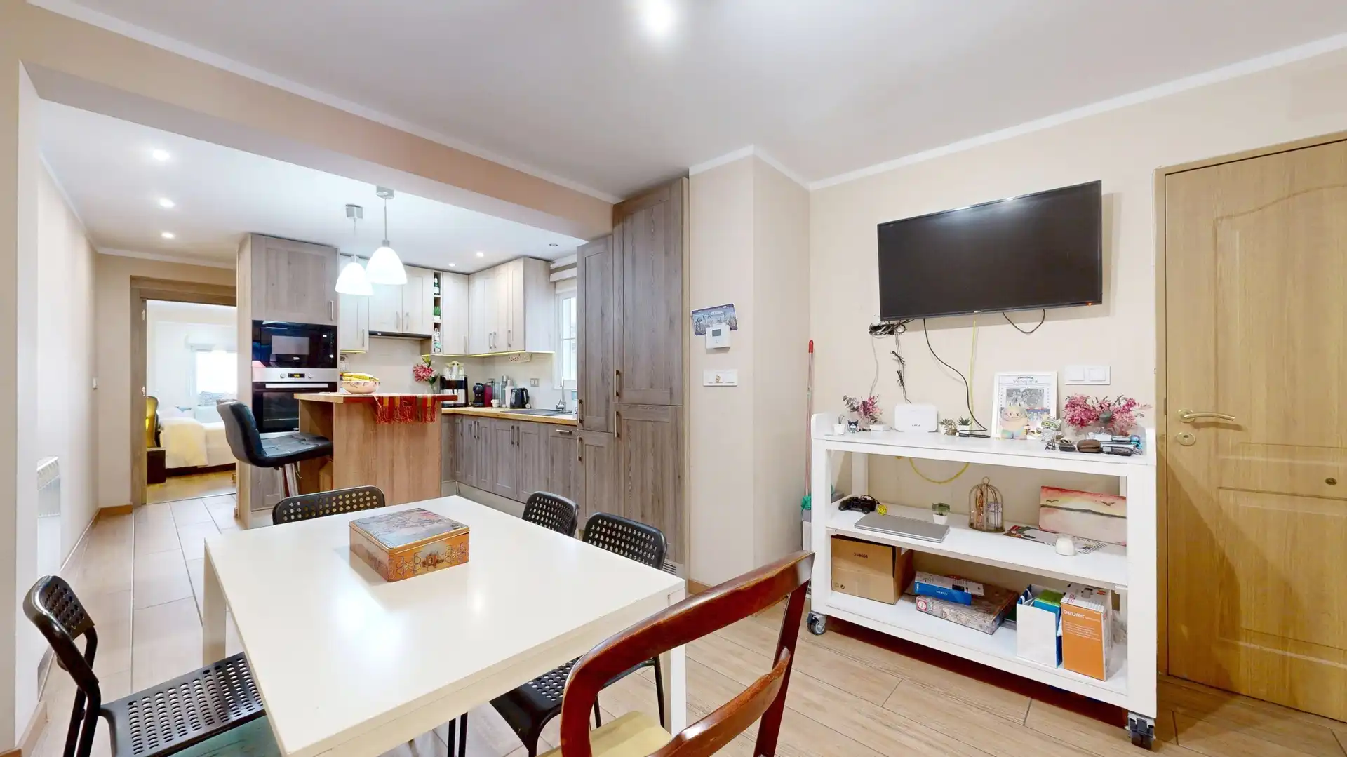 Kitchen of Flat for sale in Torrent  with Air Conditioner, Private garden and Balcony