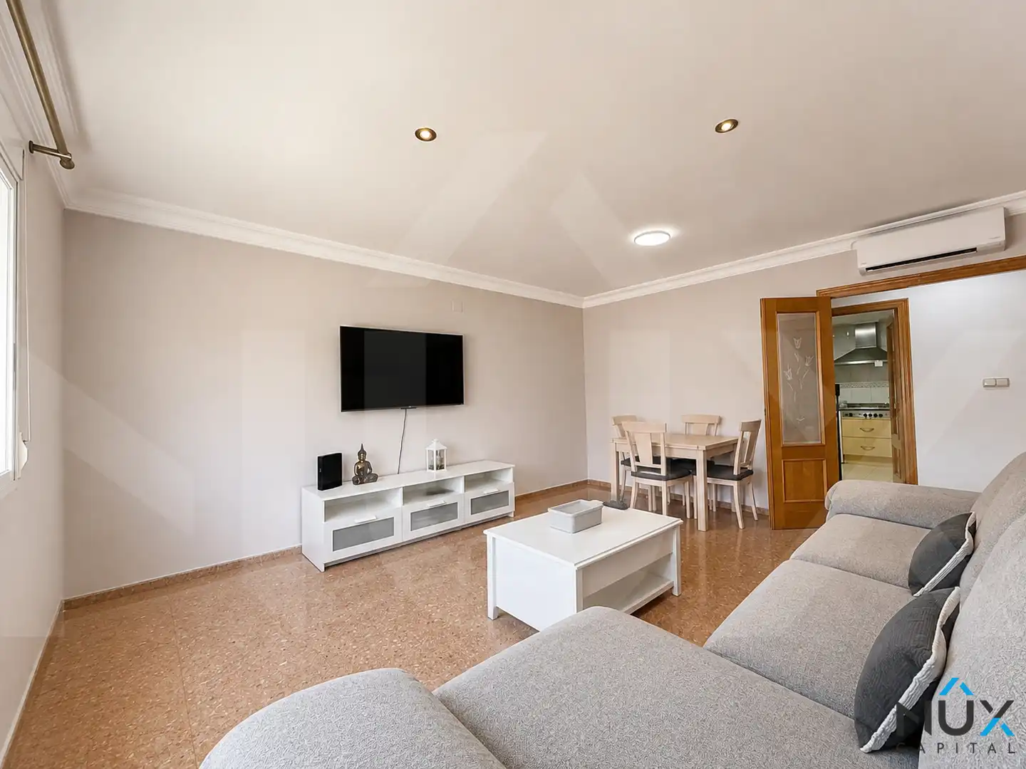 Sala de estar de Piso en venta en Benaguasil con Aire acondicionado, Trastero y Amueblado