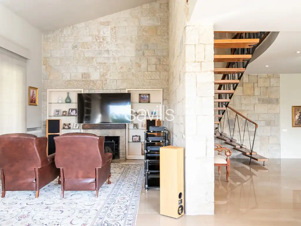 Sala d'estar de Casa o xalet de lloguer en Barcelona amb Moblat
