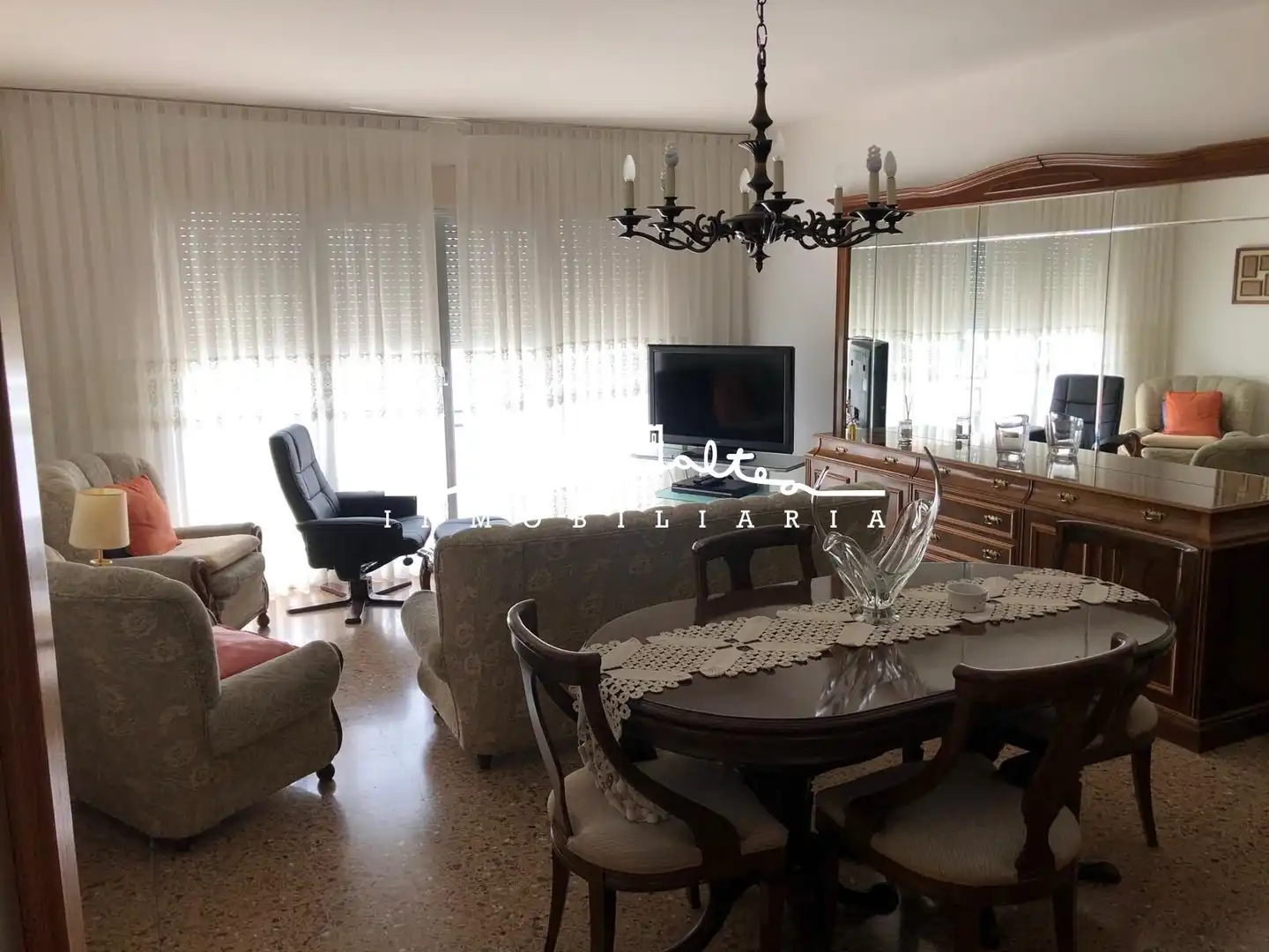 Wohnzimmer von Wohnung zur Miete in Altea mit Heizung, Möbliert und Balkon