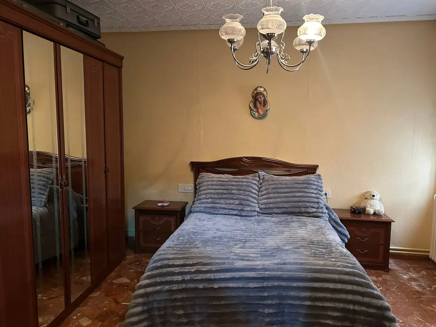 Bedroom of Flat for sale in Villarrobledo  with Heating and Furnished