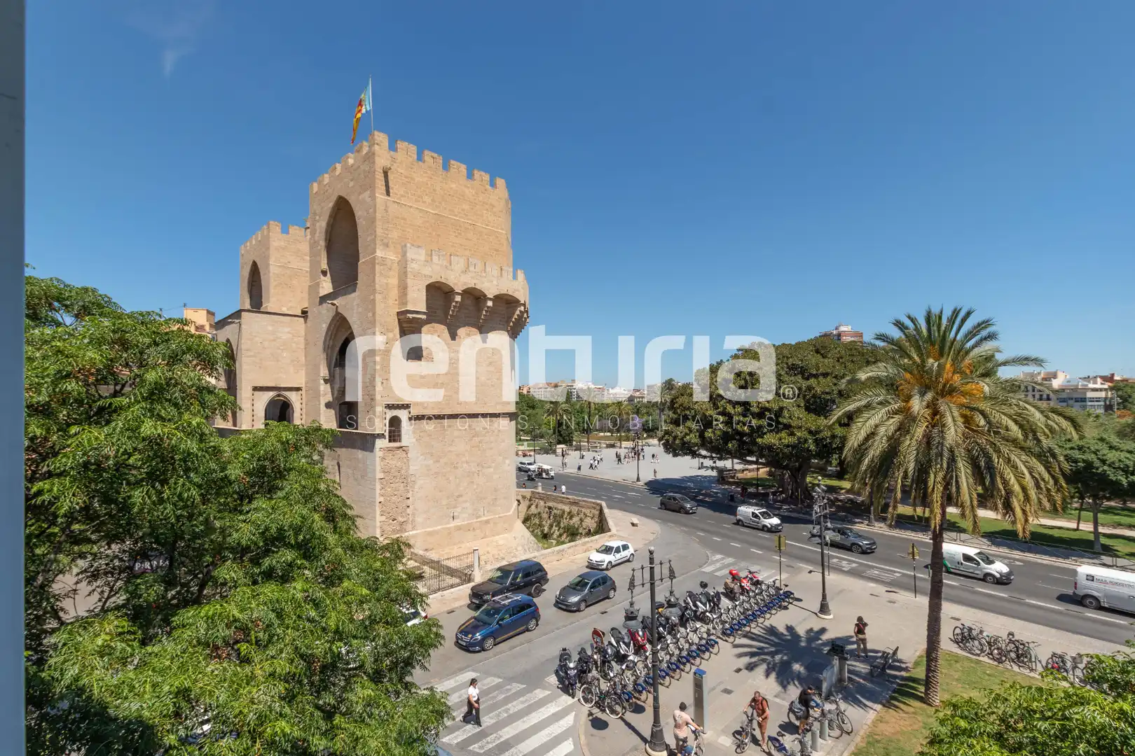 Vista exterior de Pis de lloguer en Valencia amb Aire condicionat, Calefacció i Moblat