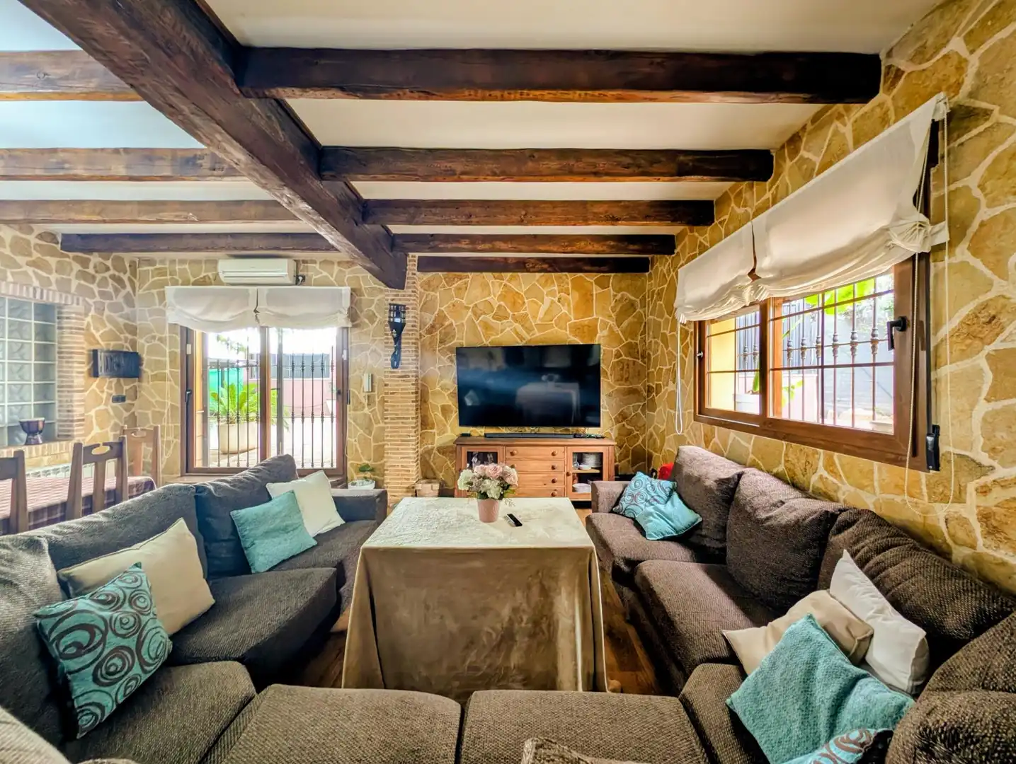 Sala de estar de Casa o chalet en venta en Totana con Jardín privado, Terraza y Piscina
