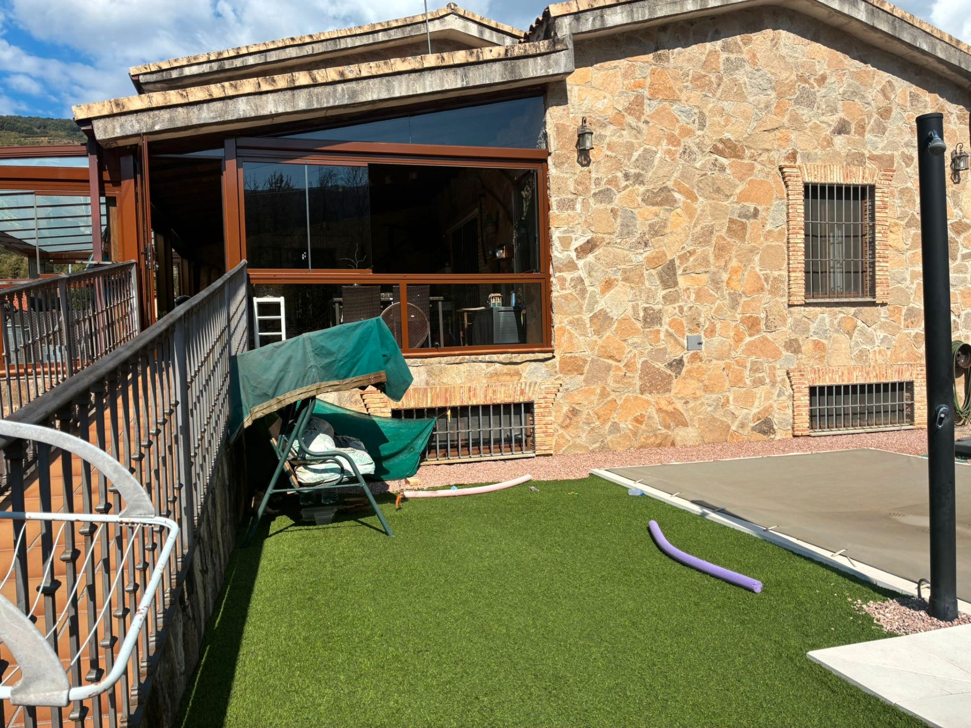 Terrasse von Country house zum verkauf in Cabezuela del Valle mit Klimaanlage, Heizung und Privatgarten