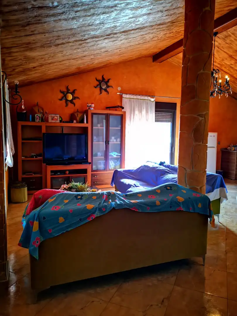 Sala d'estar de Casa o xalet en venda en Orihuela amb Jardí privat i Moblat
