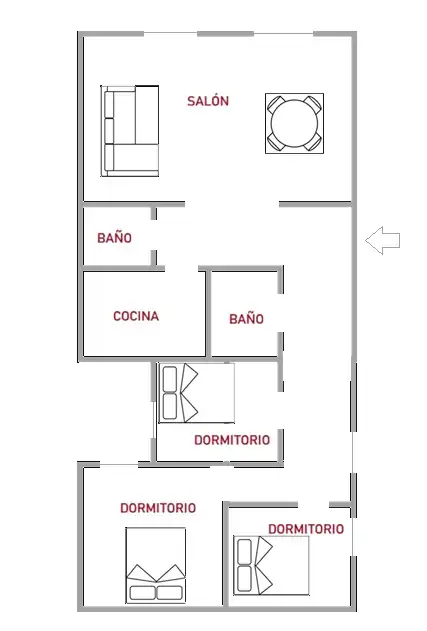 Flat for sale in Alicante / Alacant  with Air Conditioner, Heating and Parquet flooring