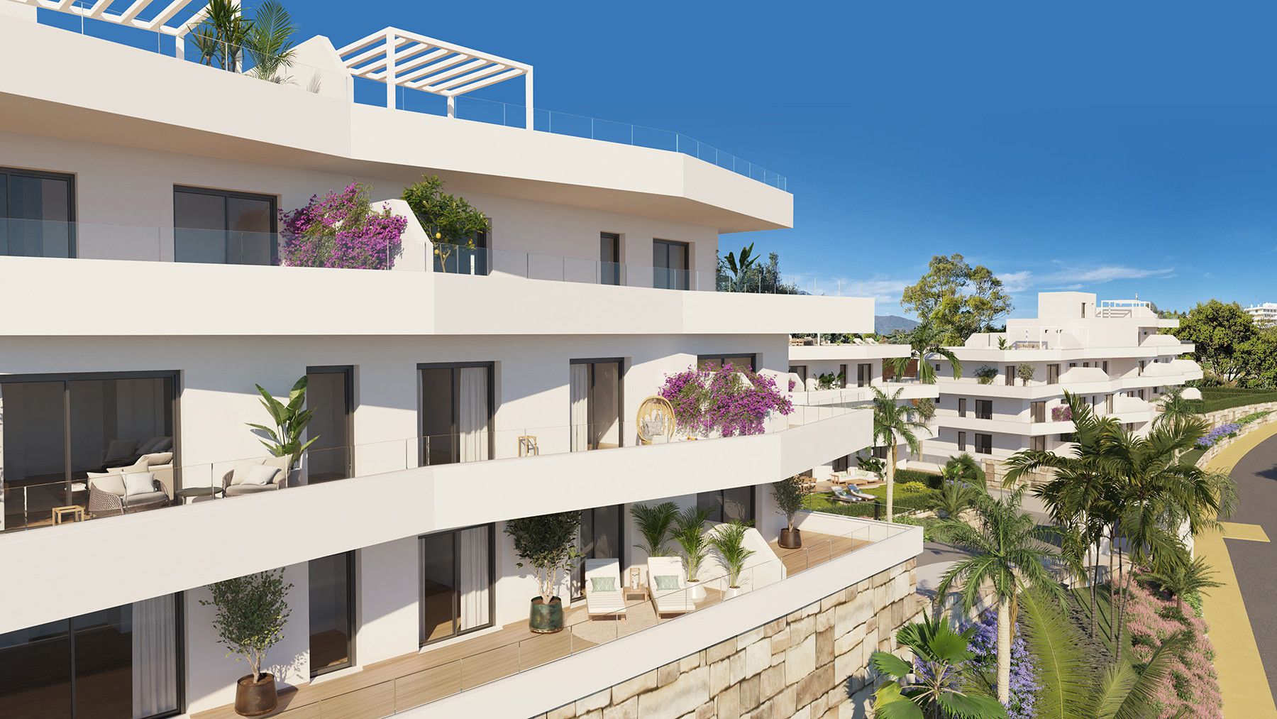 Exterior view of Apartment for sale in Estepona  with Air Conditioner, Terrace and Swimming Pool