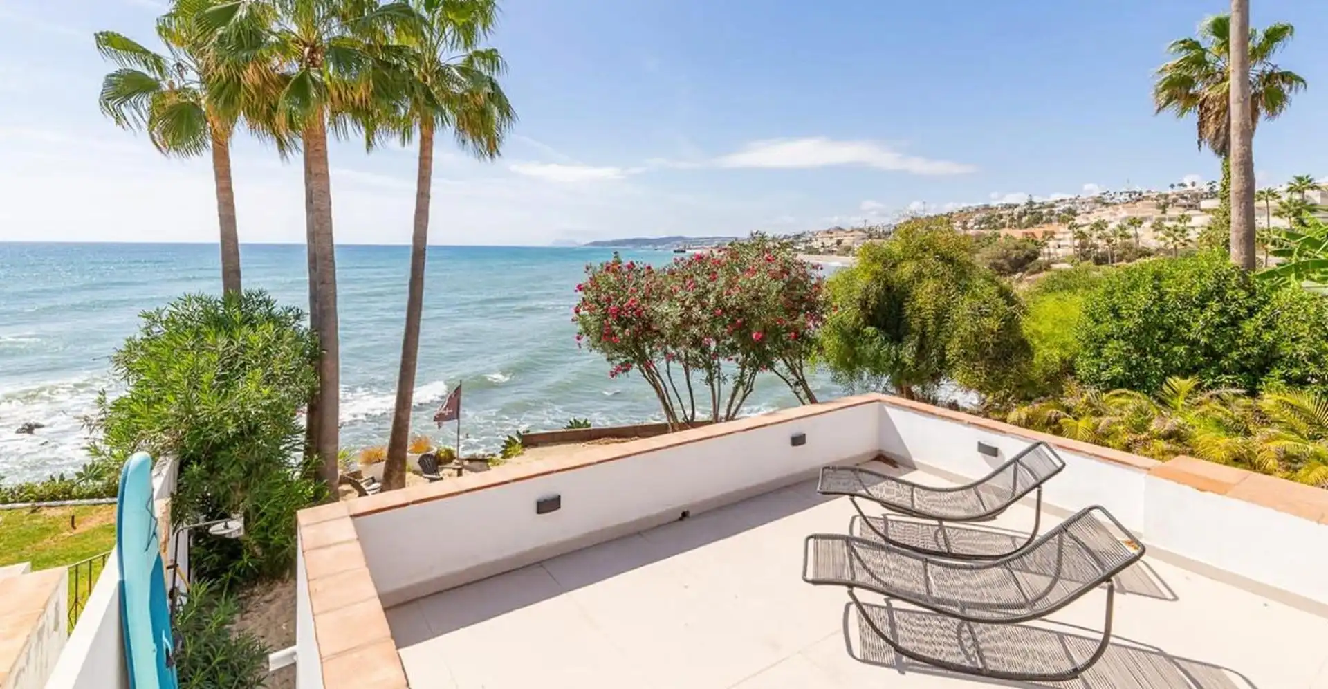 Terrassa de Casa o xalet en venda en Estepona amb Aire condicionat, Jardí privat i Terrassa