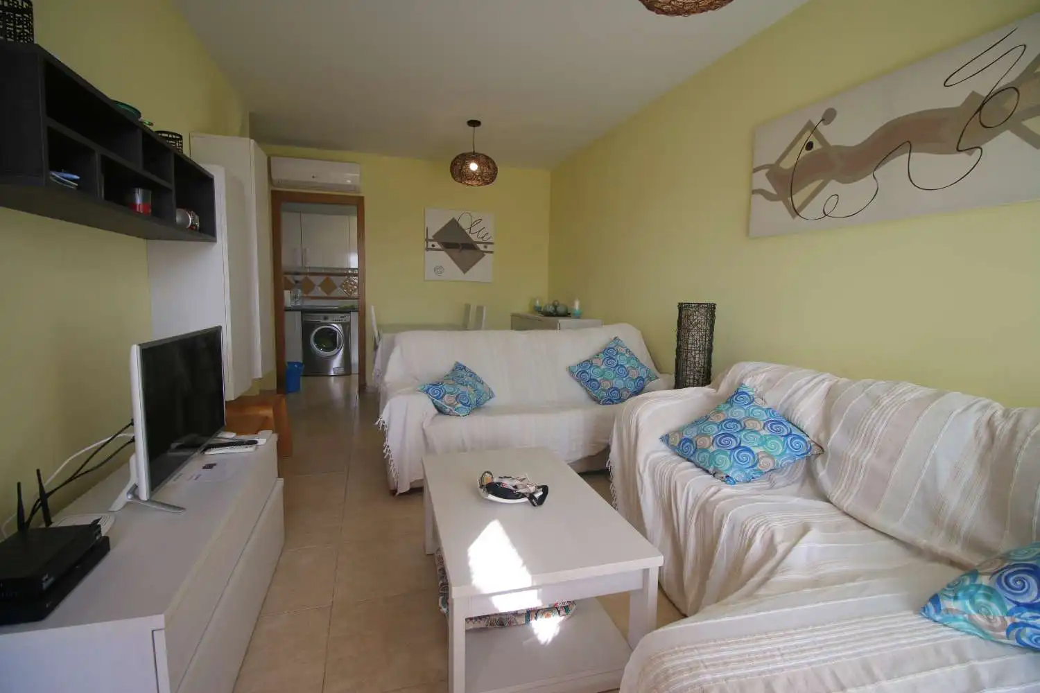 Sala d'estar de Apartament de lloguer en Vera amb Aire condicionat, Calefacció i Terrassa