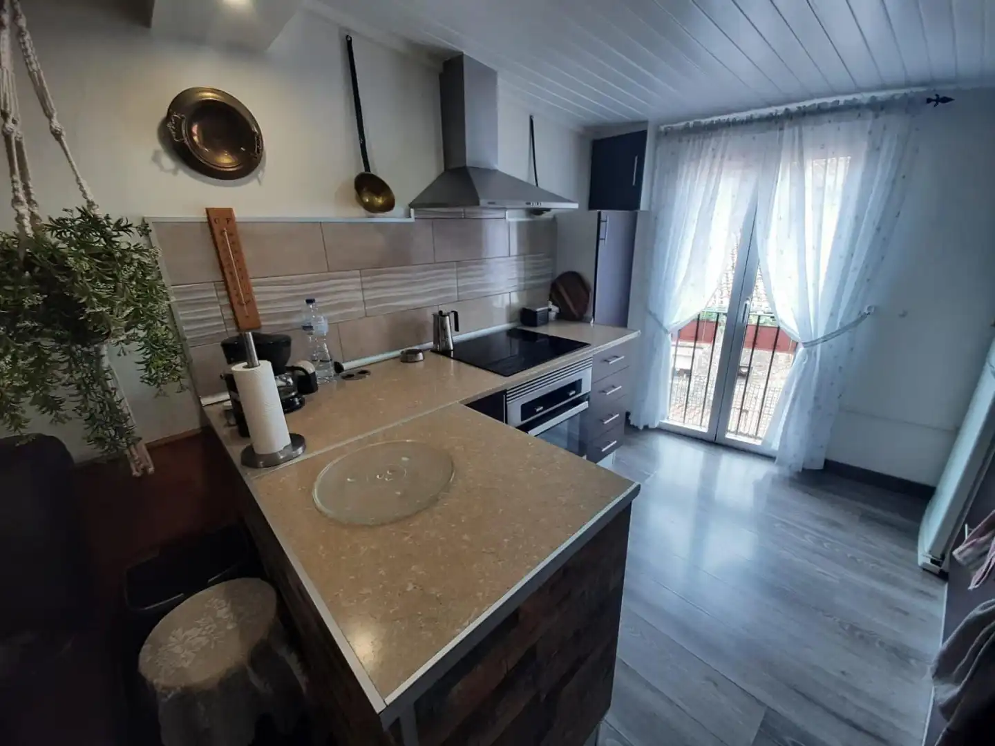 Kitchen of Flat for sale in Berga  with Furnished and Balcony
