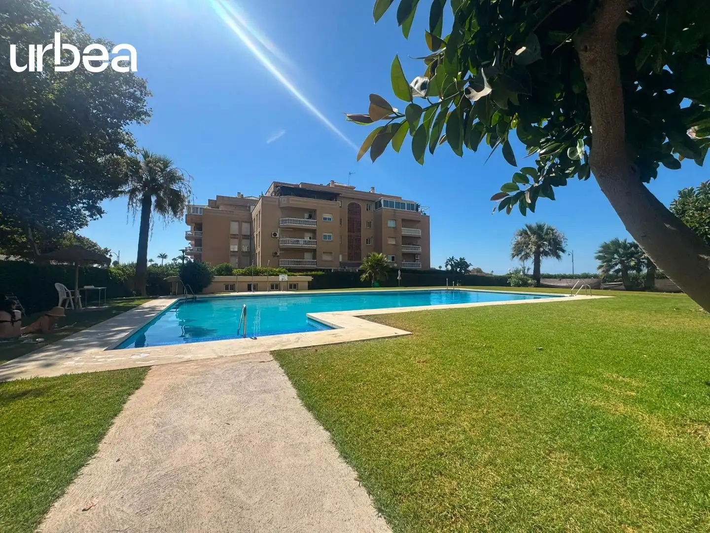 Piscina de Apartament de lloguer en Málaga amb Piscina comunitària