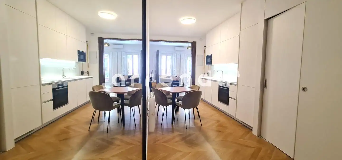 Küche von Wohnung zur Miete in Madrid mit Klimaanlage und Möbliert