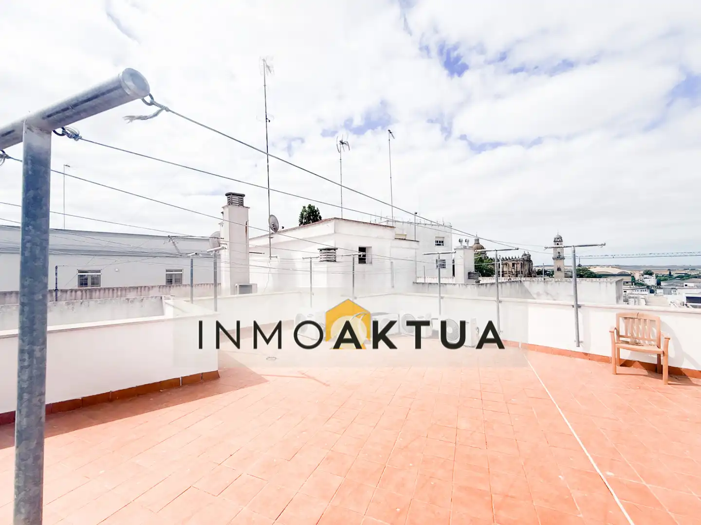 Terraza de Apartamento de alquiler en Jerez de la Frontera con Aire acondicionado, Trastero y Amueblado