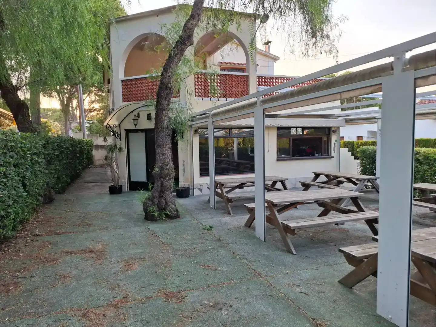 Terrasse von Geschaftsraum zum Verkauf in Dénia mit Klimaanlage