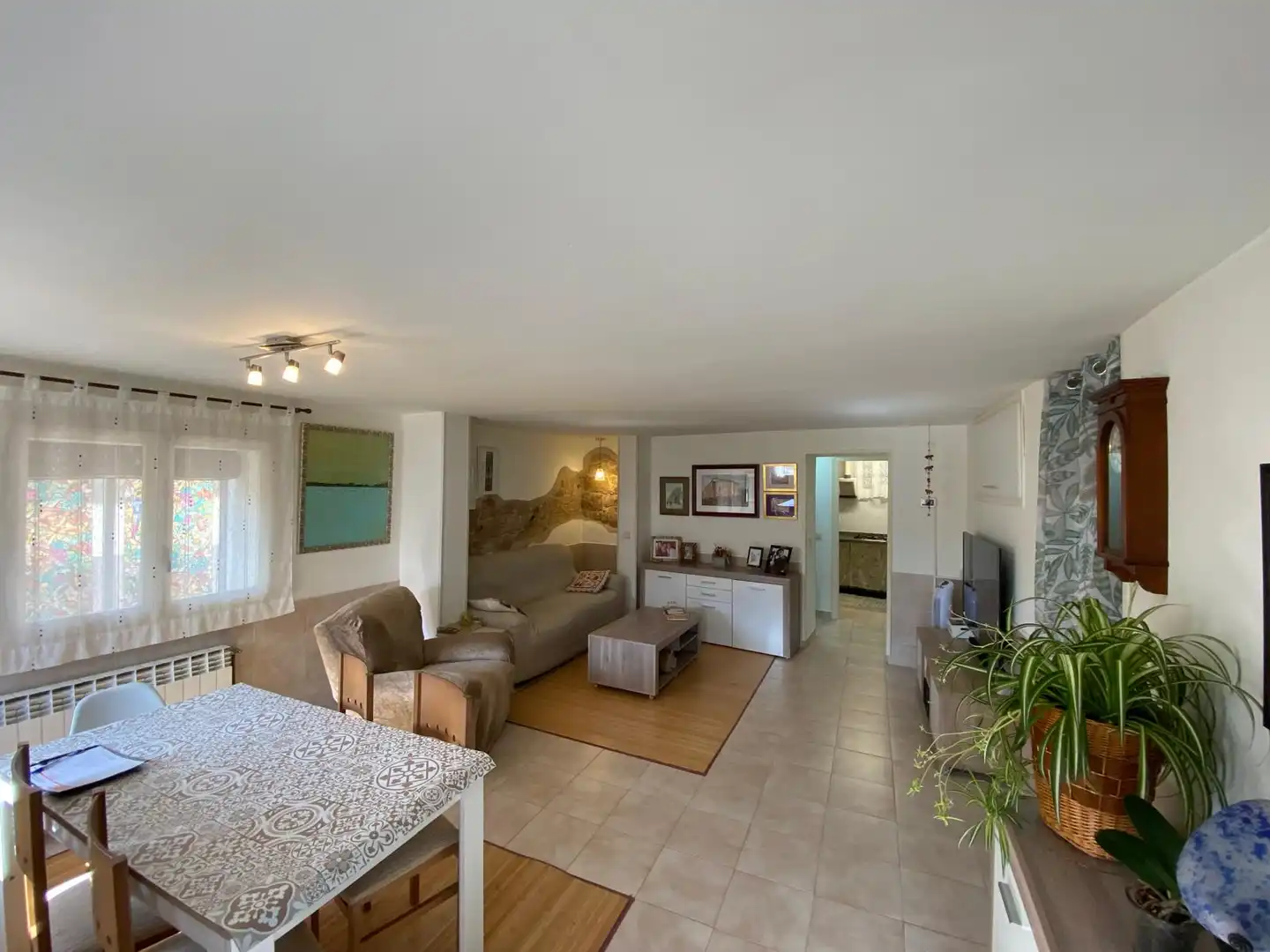 Sala de estar de Casa adosada en venta en Els Omells de na Gaia con Calefacción, Amueblado y Horno