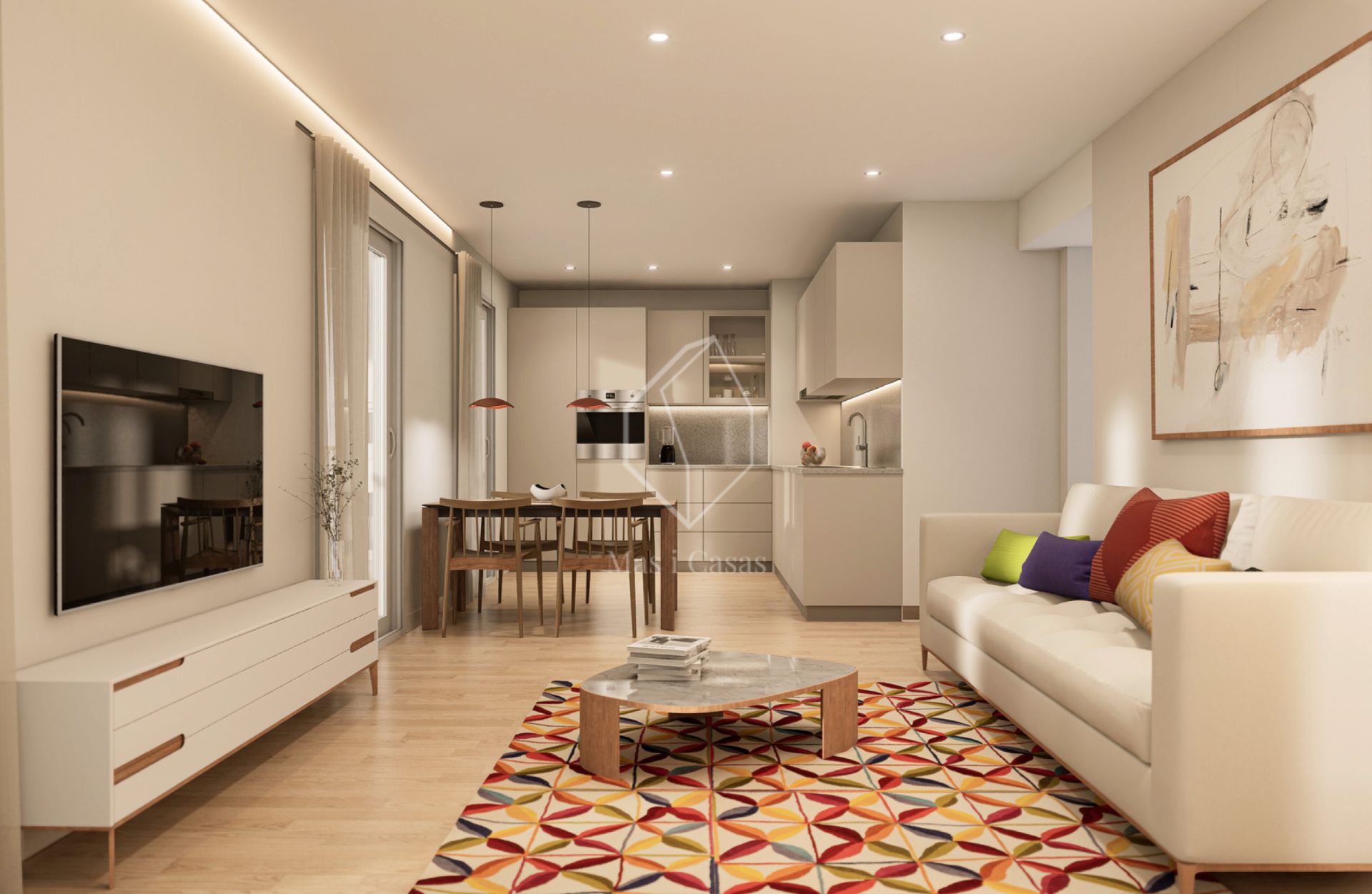 Living room of Flat for sale in L'Escala  with Air Conditioner, Heating and Terrace