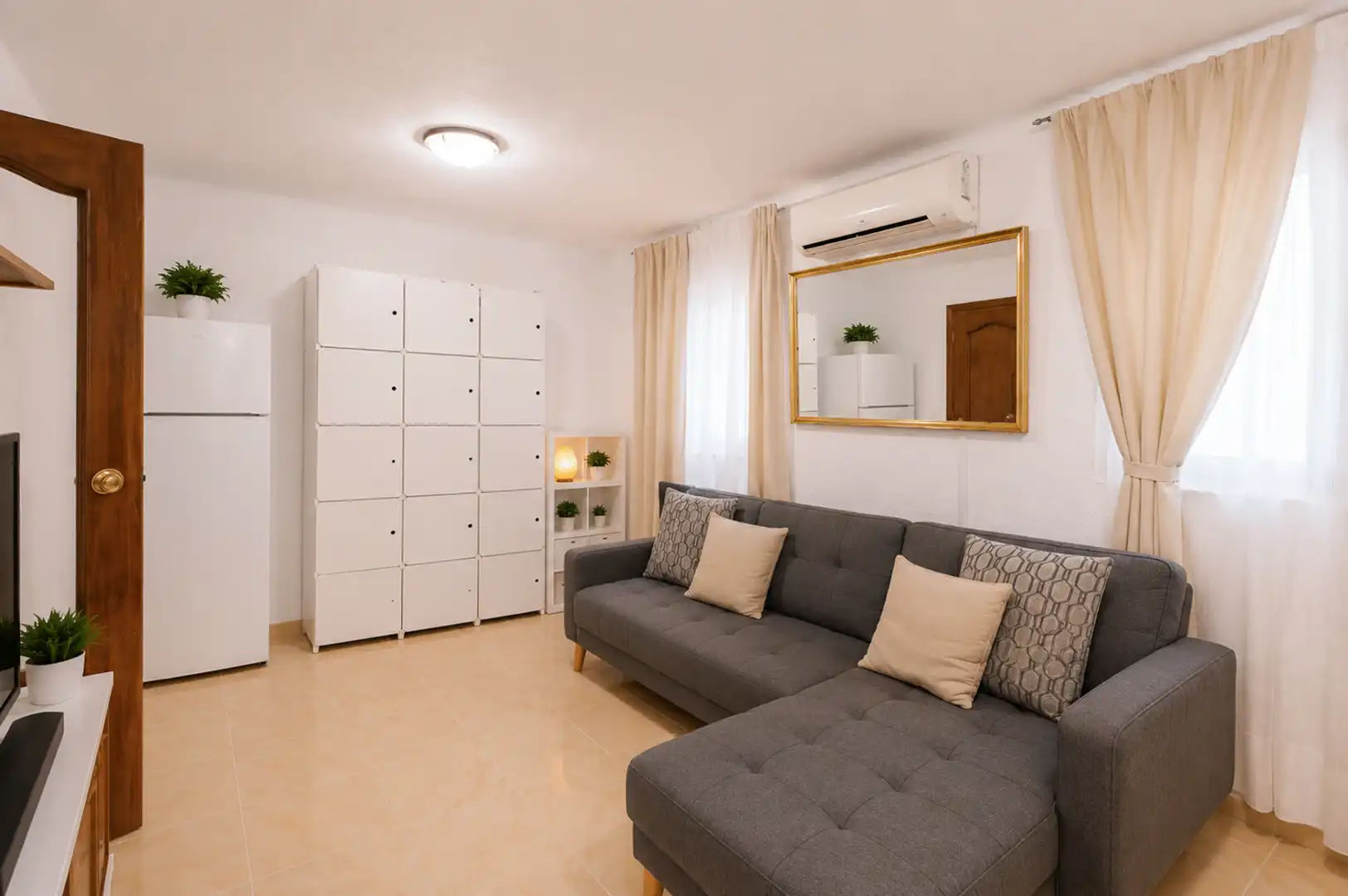 Wohnzimmer von Wohnung zum Verkauf in Madrid mit Klimaanlage, Heizung und Terrasse