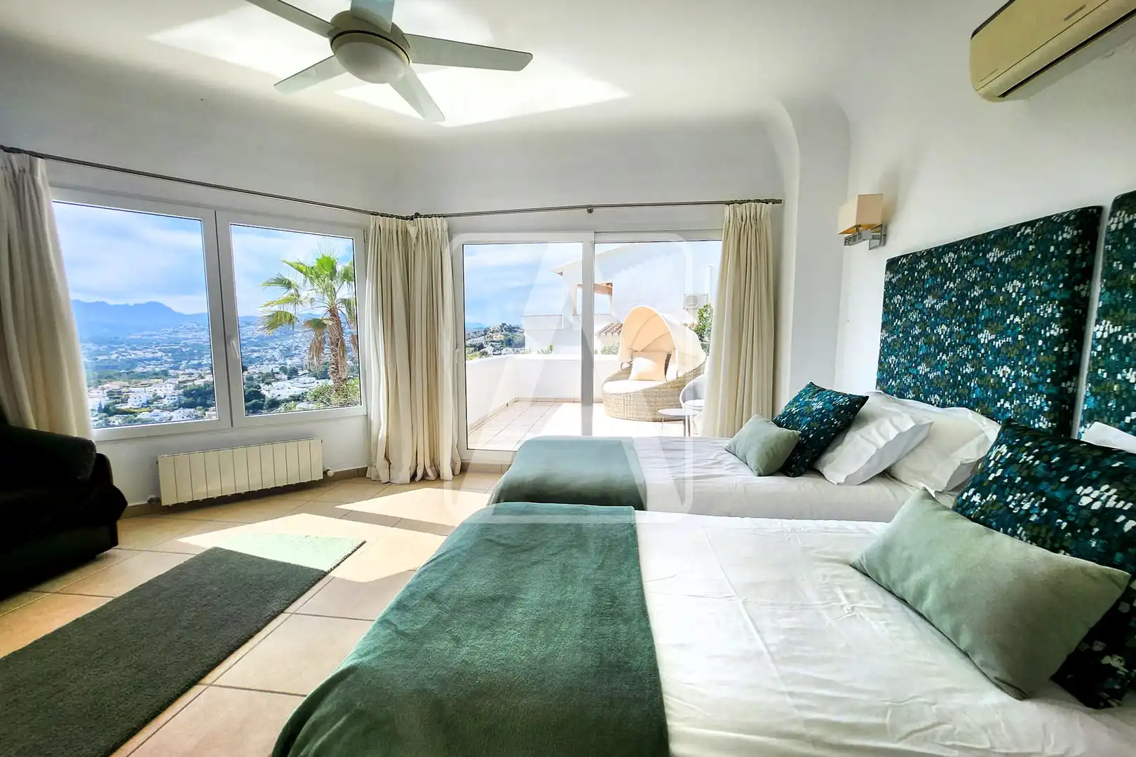 Bedroom of Houses for sale in Moraira  with Air Conditioner, Heating and Private garden