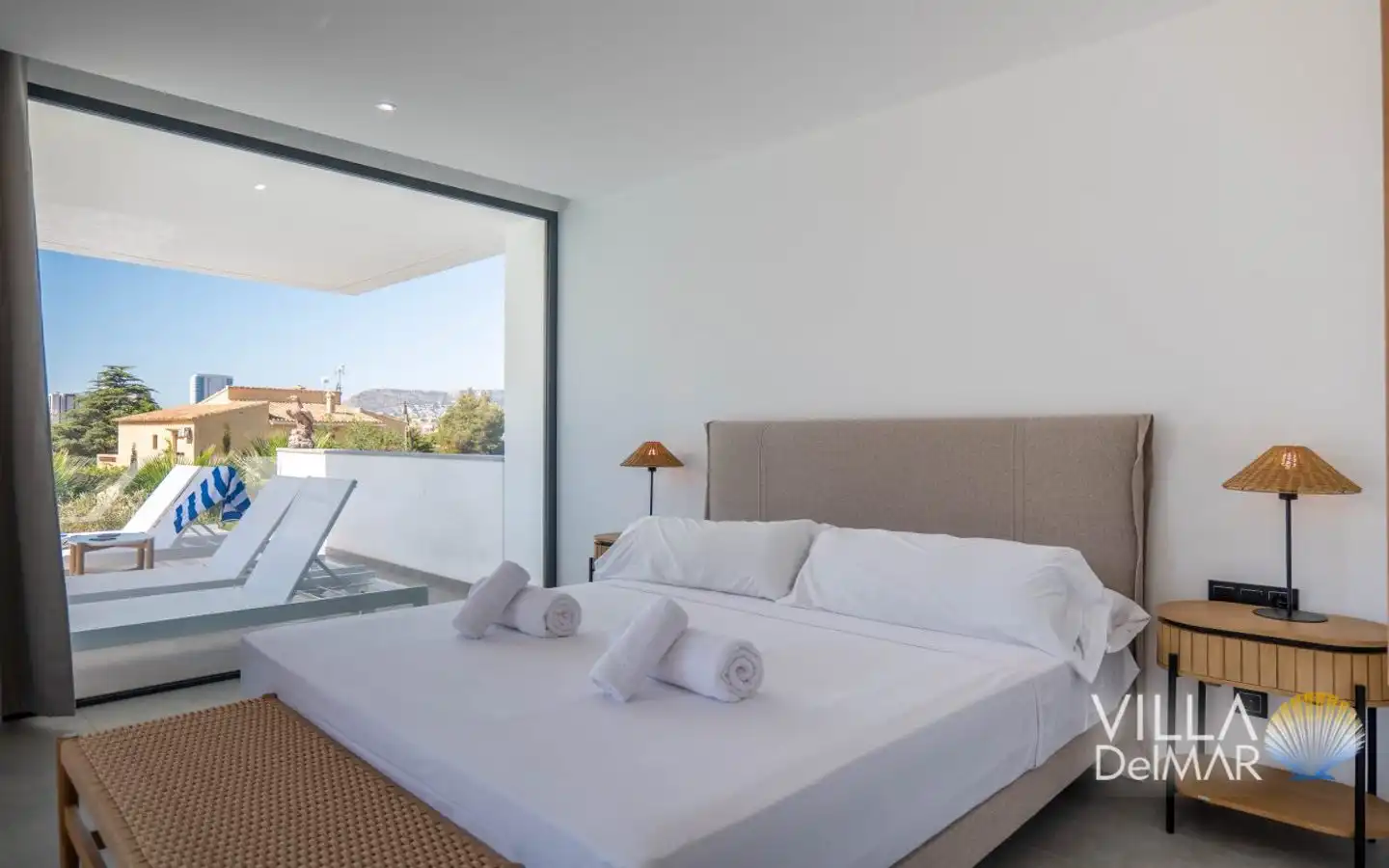 Bedroom of Houses for sale in Calpe / Calp  with Air Conditioner, Heating and Private garden