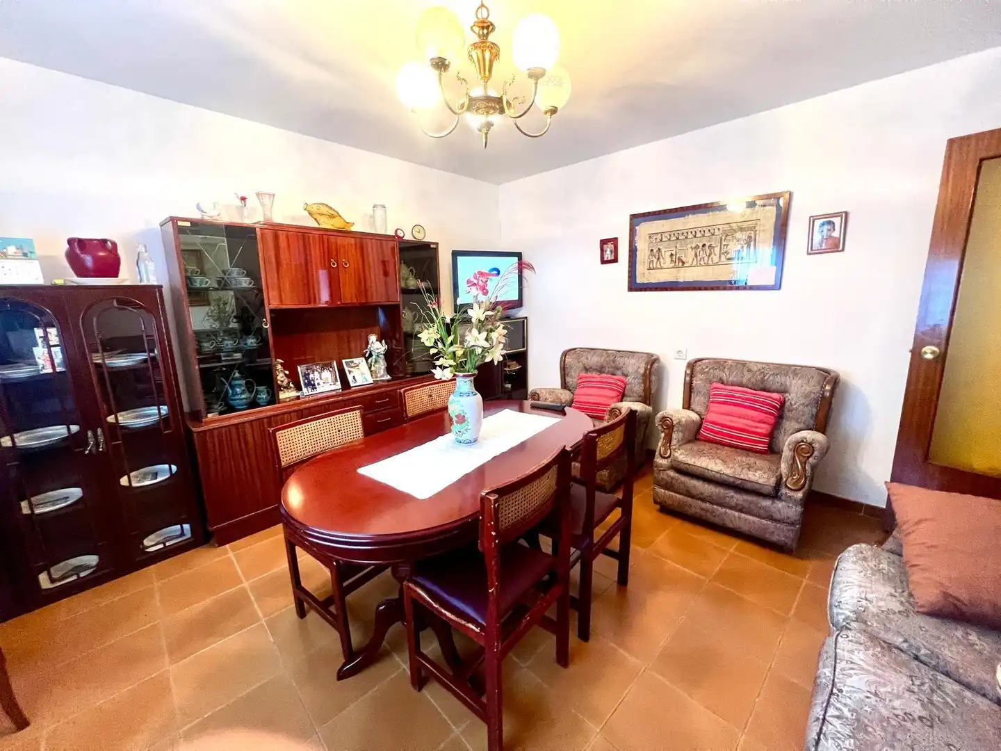 Dining room of Houses for sale in Rebollar (Cáceres)  with Furnished