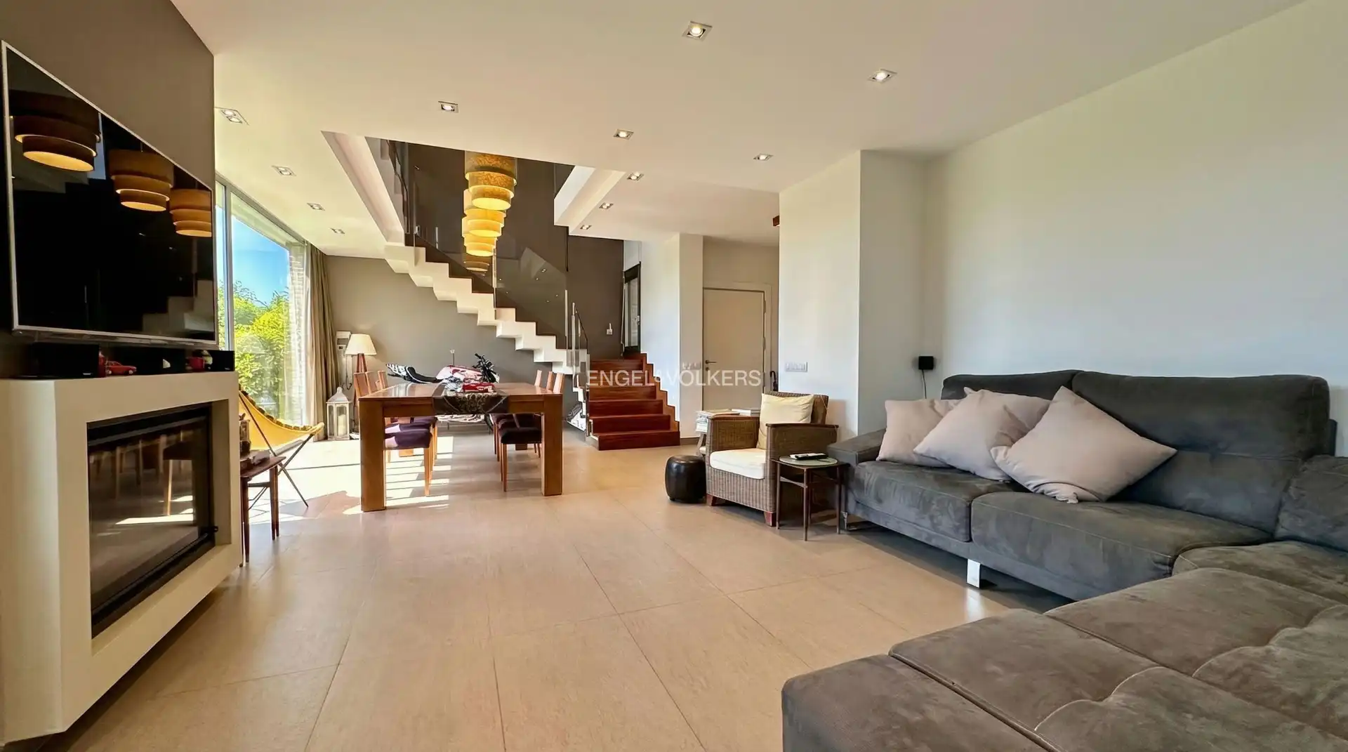 Sala de estar de Casa o chalet en venta en Cambrils con Aire acondicionado, Calefacción y Jardín privado