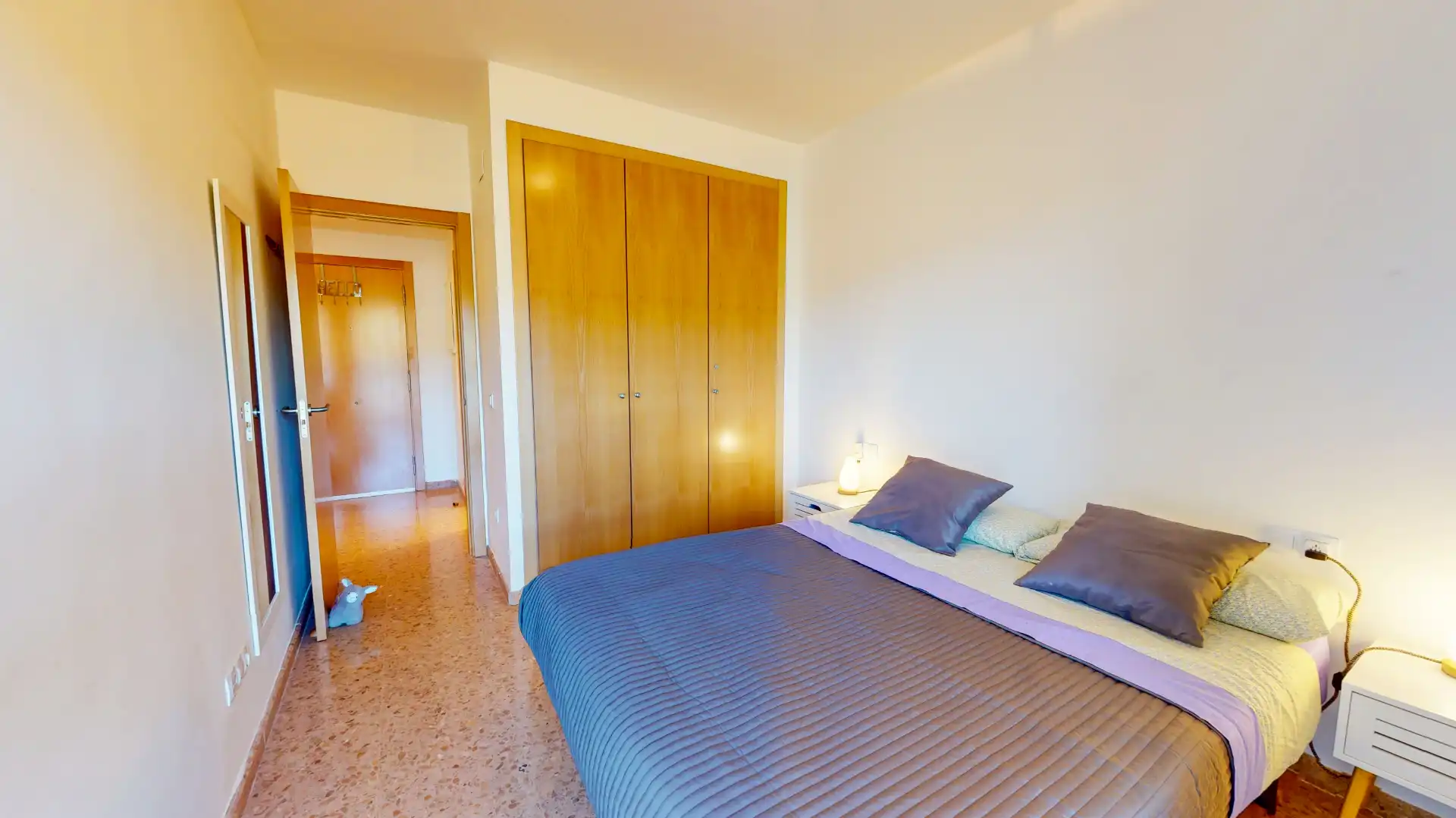Habitación de Apartamento de alquiler en Alcalá de la Selva con Calefacción, Terraza y Amueblado