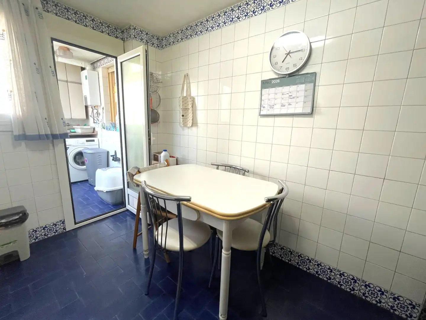 Kitchen of Flat for sale in Valencia  with Furnished and Balcony